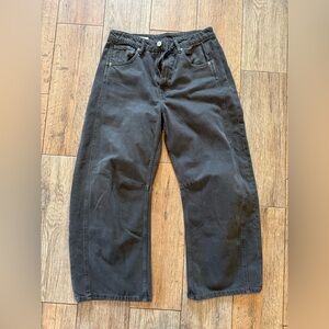 Zara Relaxed Mid Rise Balloon TRF Jeans